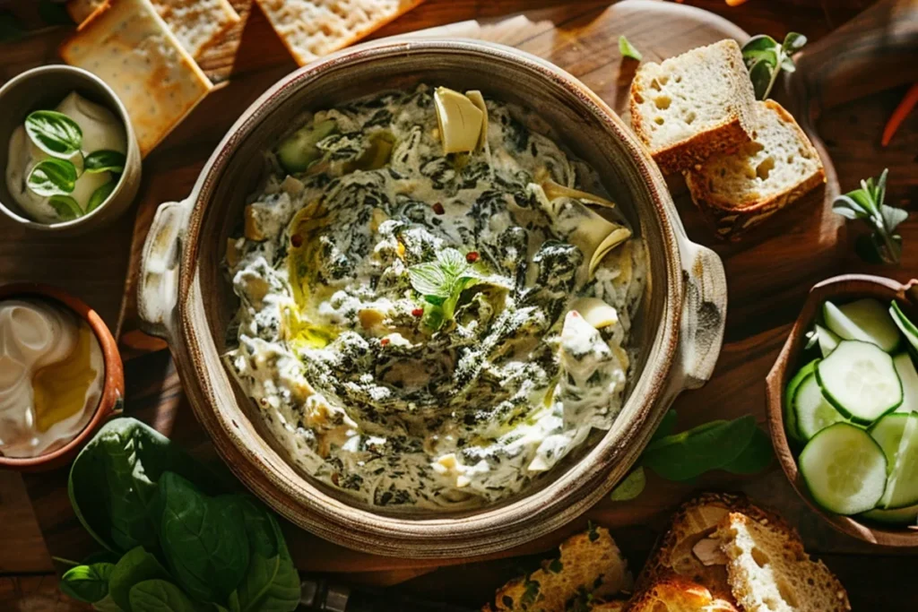 Spinach Artichoke Dip Without Mayo Recipe