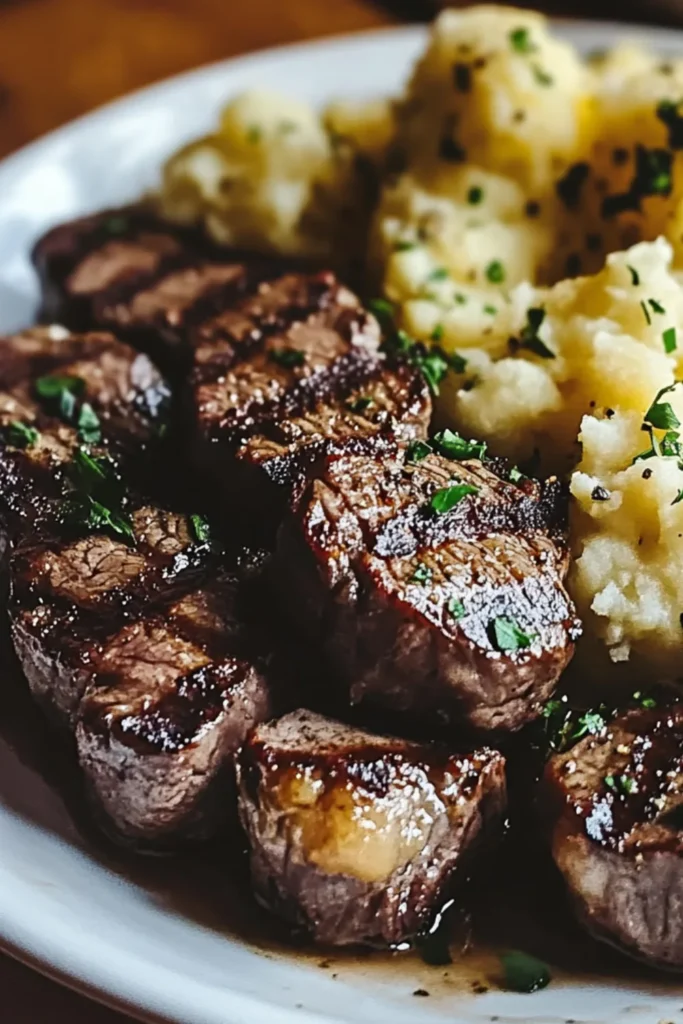 Garlic Butter Steak Bites Recipe 2 Garlic Butter Steak Bites Recipe
