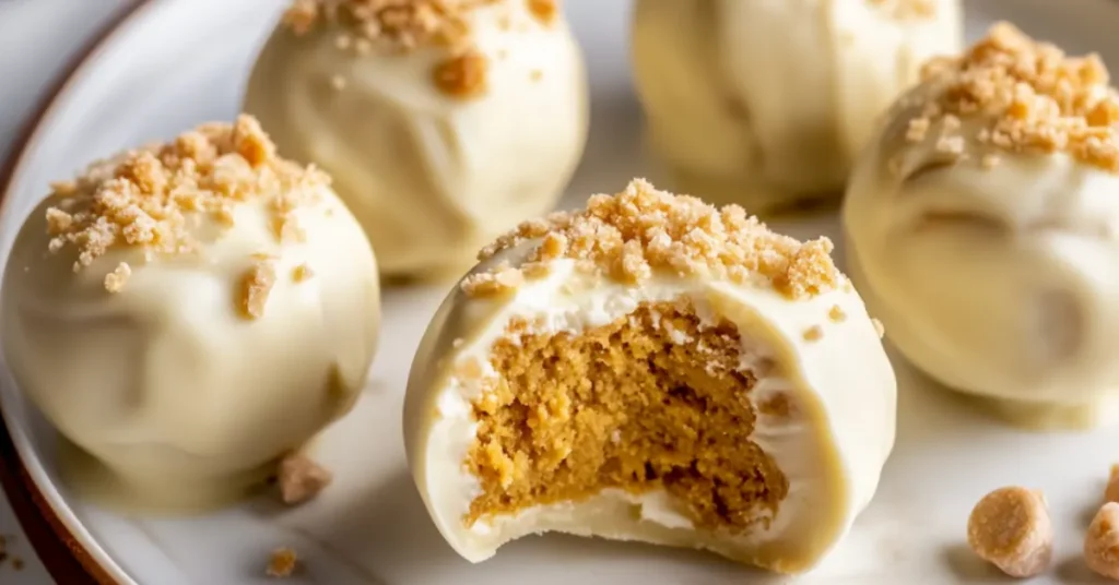 No Bake Pumpkin Cheesecake Balls