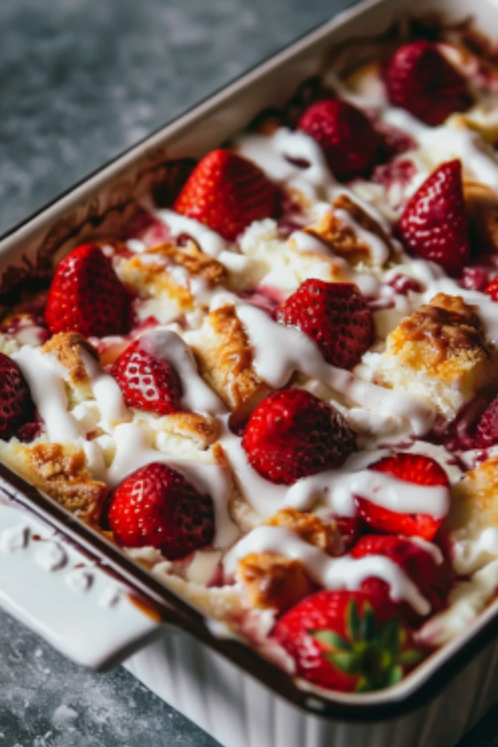 Strawberry Cheesecake Dump Cake 2 Strawberry Cheesecake Dump Cake